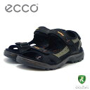 楽天靴のシナガワエコー ECCO OFFROAD Mens Sports Sandal ブラック 06956450034（メンズ）3点ストラップ スポーツサンダル アウトドア ウォーキング「靴」