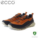 エコー ECCO ULT-TRN MEN'S BLACK/COGNAC 82425451866（メンズ）防水 ウォーキング シューズ コンフォート レザースニーカー ハイキング 旅行 「靴」