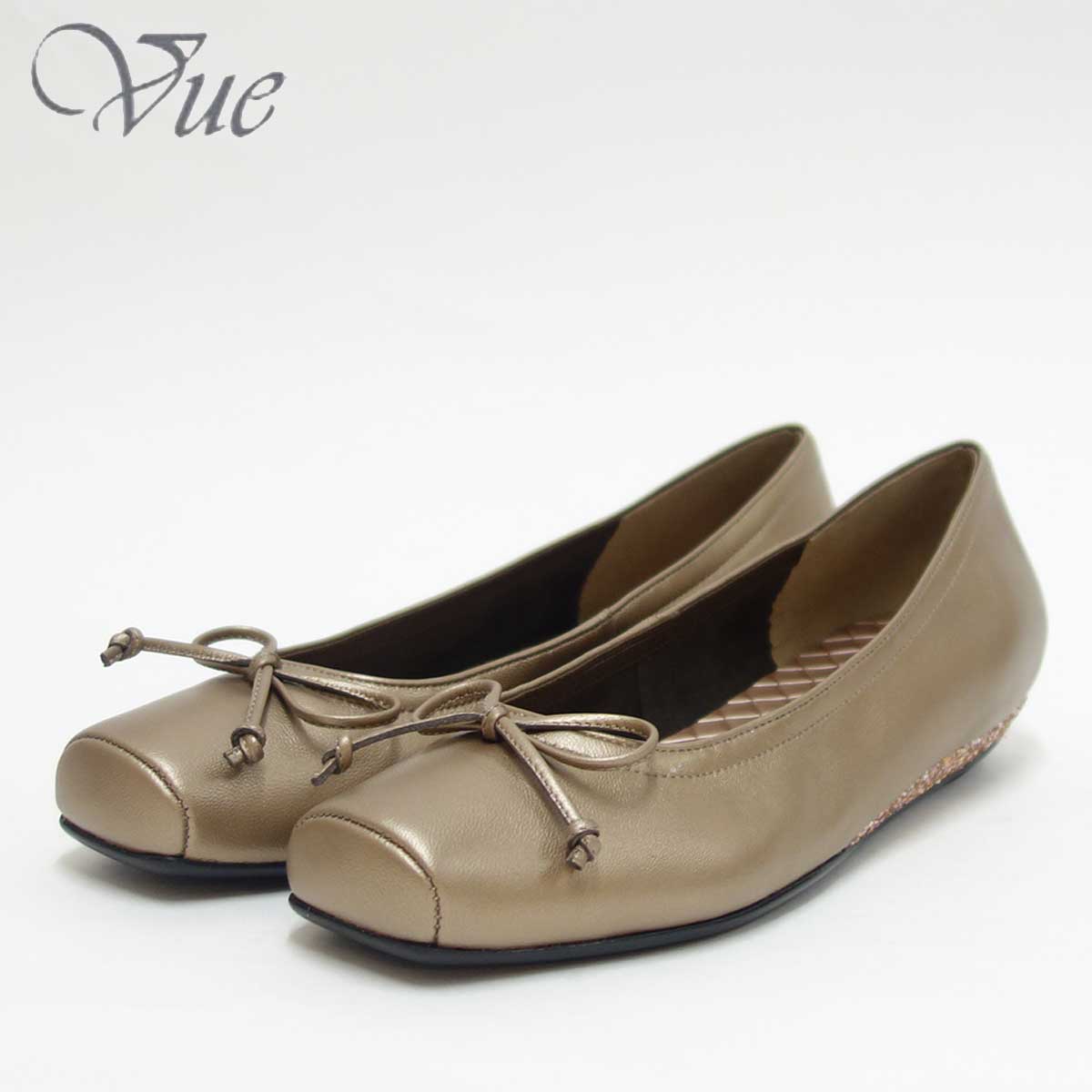 Vue ビュー EIZO Collection 11594 ダークオーク 快適フィットのバレエシューズ 「靴」