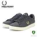 FRED PERRY フレッドペリー B 4322 G85 ユニセックス SPENCER TUMBLED LEATHER スペンサー タンブルド レザー カラー：グレー 天然皮革のローカットスニーカー 展開サイズ 26cm 28cm 靴 