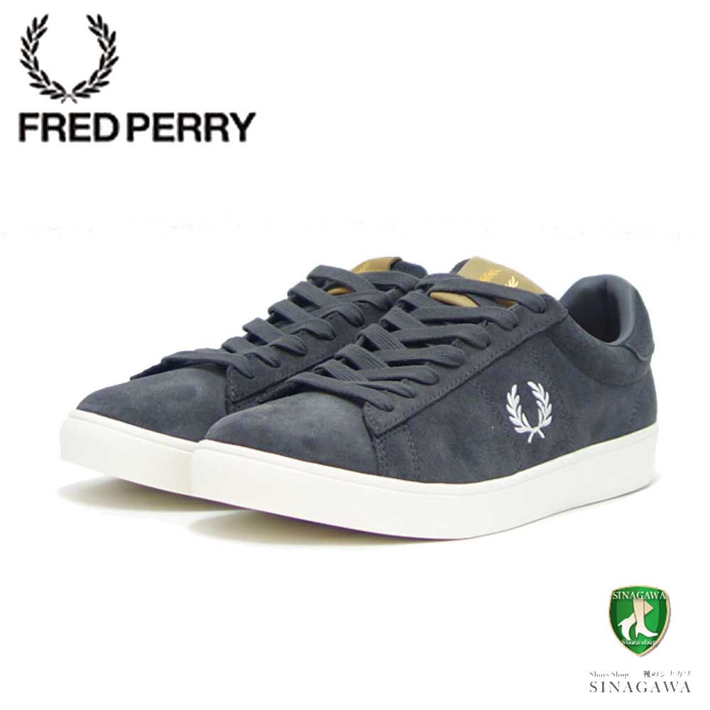 フレッドペリー レザースニーカー メンズ FRED PERRY フレッドペリー B4323G85（ユニセックス）SPENCER SUEDE （スペンサー スエード） カラー：GUNMETAL 天然皮革 ローカット スニーカー 「靴」