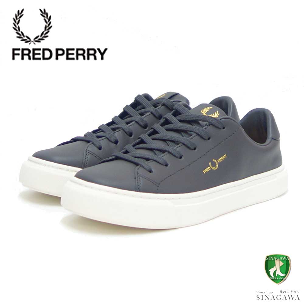 フレッドペリー レザースニーカー メンズ フレッドペリー FRED PERRY B5310 G85（ユニセックス）B71 LEATHER カラー：GUNMETAL レザースニーカー クラシックデザイン 「靴」