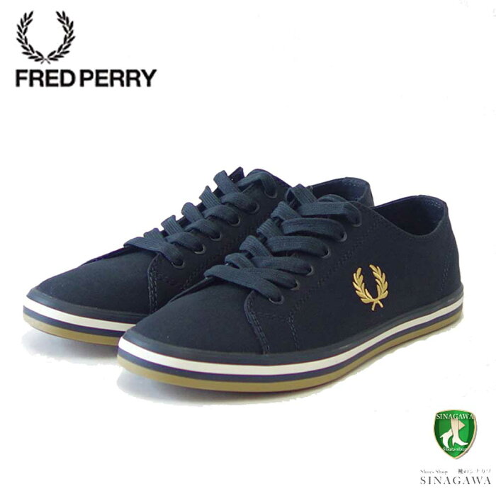 FRED PERRY フレッドペリー B7259（ユニセックス）KINGSTON TWILL カラー：ネイビー（311） コットンスニーカー テニスシューズ「靴」