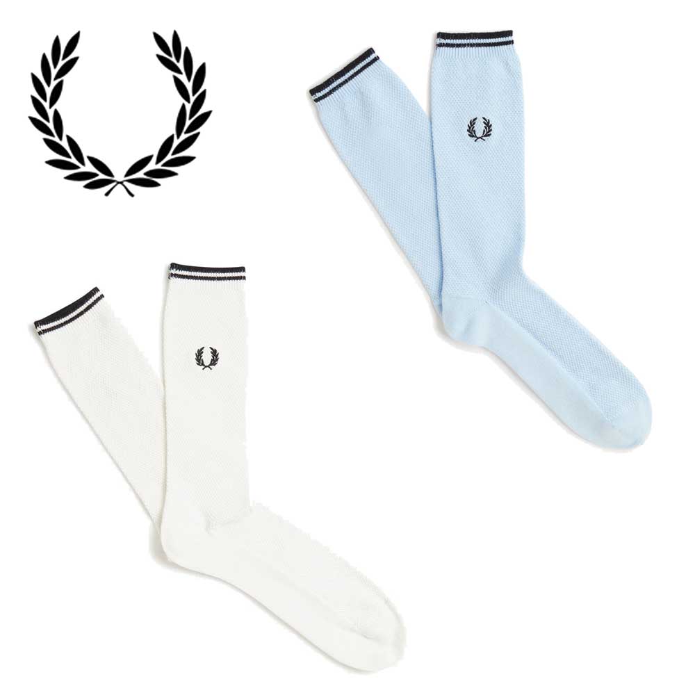 FRED PERRY tbhy[ Tipped Socks C7170 LIGHT ICE / BLACK(S22) SNOWWHITE / BLACK(L59) eBbvh \bNXi|gKj