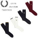 FRED PERRY tbhy[ Tipped Socks C7170 FBLACK / PORT(486) E SNOWWHITE / BLACK(L59) ENAVY / DARKC(R63)EOXBLOOD(T13) eBbvh \bNXi|gKj