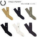 FRED PERRY フレッドペリー Classic Laurel Wreath Socks C7135 ：NAVY / SNOW WHITE(267) ・BLACK / SNOWWHITE(843) ・SNOWWHITE / BLACK(L59)・WARM GREY / BRICK(U84) ・WARM STONE / BLACK(U88)・ANCHOR GREY / DARK CARAMEL(V07) ソックス（ポルトガル製）