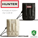 ハンター ウエストポーチ レディース ハンター HUNTER UBP1164KBM イントレピッド パファー フォーン ポーチ （カラー：ホワイト・ブラック） メッセンジャー ショルダーバッグ サコッシュ バッグ