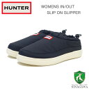 ハンター HUNTER WFF3100WWU(レディース) レディース イン/アウト スリップ オン スリッパ (カラー:ブラック / シェイデッドホワイト ) サボ ラバーソール 室内履き キャンプシューズ「靴」(4)