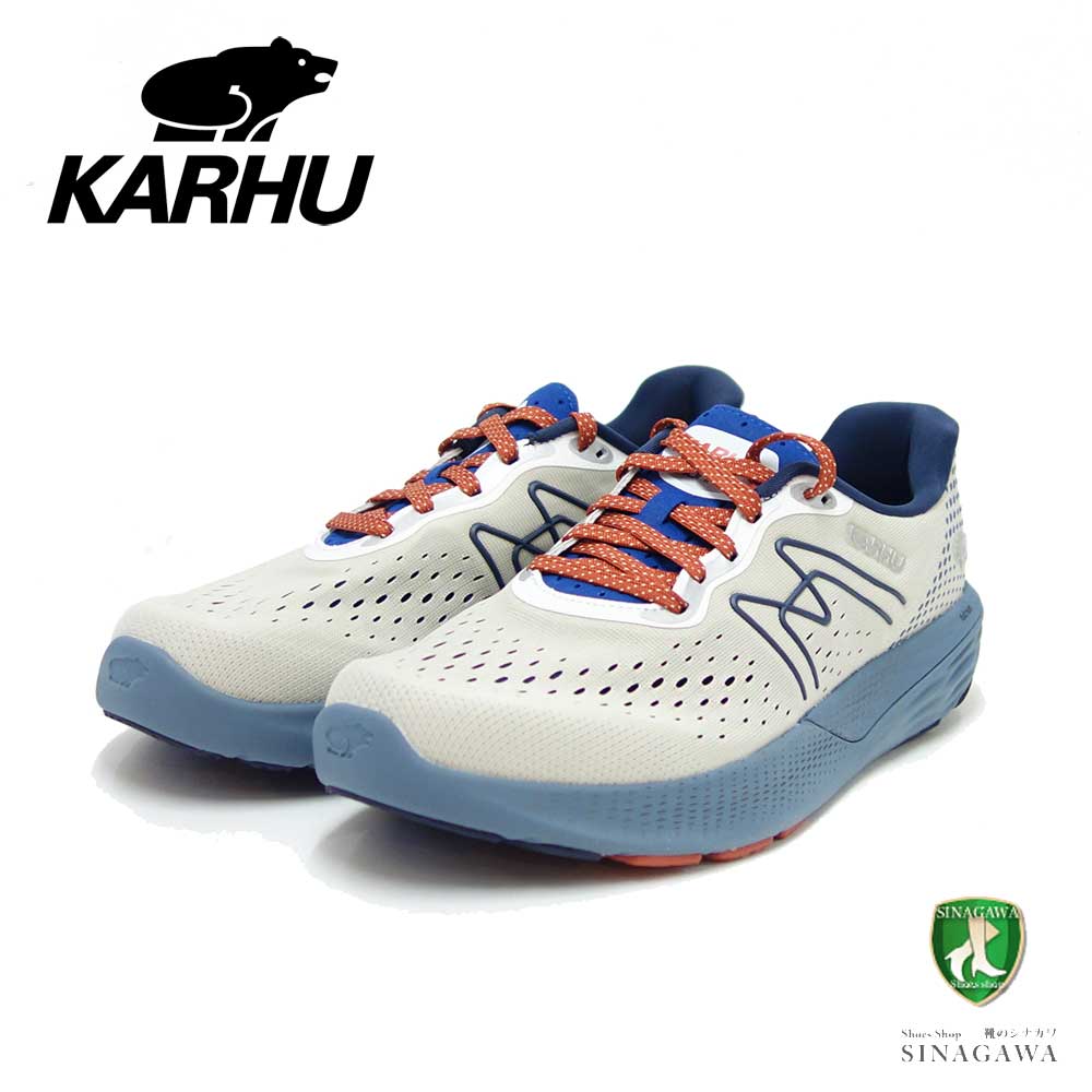 楽天靴のシナガワカルフ KARHU IKONI ORTIX 100330 ボーンホワイト／ブルーミラージュ（メンズ） イコニ 2.0 ランニングシューズ ウォーキング 軽量スニーカースニーカー 展開サイズ 26cm 27cm 28cm 「靴」