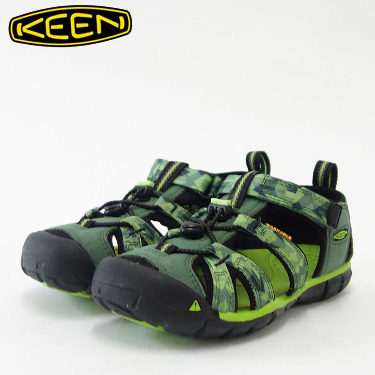 楽天靴のシナガワKEEN キーン KIDS Seacamp 2 cnx 1018113（キッズ）1018109 シーキャンプツーシーエヌエックスカラー：DUCK GREEN / GREENERY「靴」