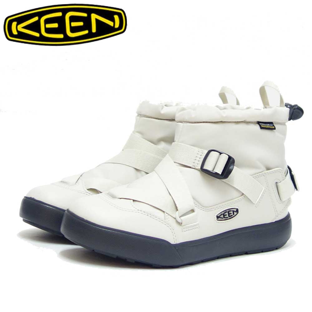 キーン ブーツ レディース 【スーパーSALE 30%OFF】 キーン KEEN HOODZERRA WP フッドゼラ ウォータープルーフ 1025602 Star White/Silver Birch（レディース） 防水 ショートブーツ ウォーキング 「靴」