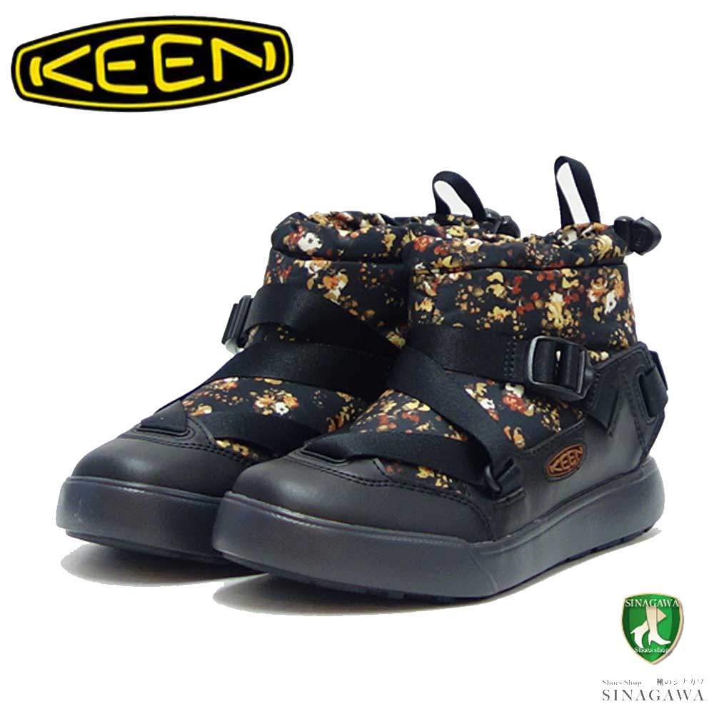 キーン ブーツ レディース 【スーパーSALE 30%OFF】 キーン KEEN HOODZERRA WP フッドゼラ ウォータープルーフ 1026674 マルチ／ブラック（レディース） 防水 ショートブーツ ウォーキング 「靴」