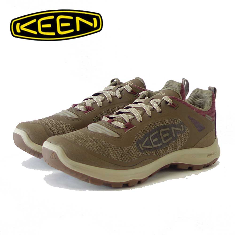 KEEN キーン テラドーラ フレックス ウォータープルーフ 1026884（レディース）カラー：Canteen/Windsor Wine 防水 アウトドア スニーカー ウォーキング「靴」