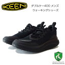 【SALE】 KEEN キーン WK400 1027478 ダブルケー400 ウォーキングシューズ カラー:Triple Black ウォーキング (メンズ)「...