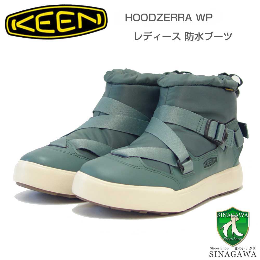 キーン ブーツ レディース キーン KEEN HOODZERRA WP フッドゼラ ウォータープルーフ 1027783 Dark Forest / Birch（レディース） 防水 ショートブーツ ウォーキング 「靴」