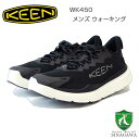 【SALE】 KEEN キーン WK450 1028913 ダブルケー450 ウォーキングシューズ カラー:Black/Star White ウォーキング (メ...
