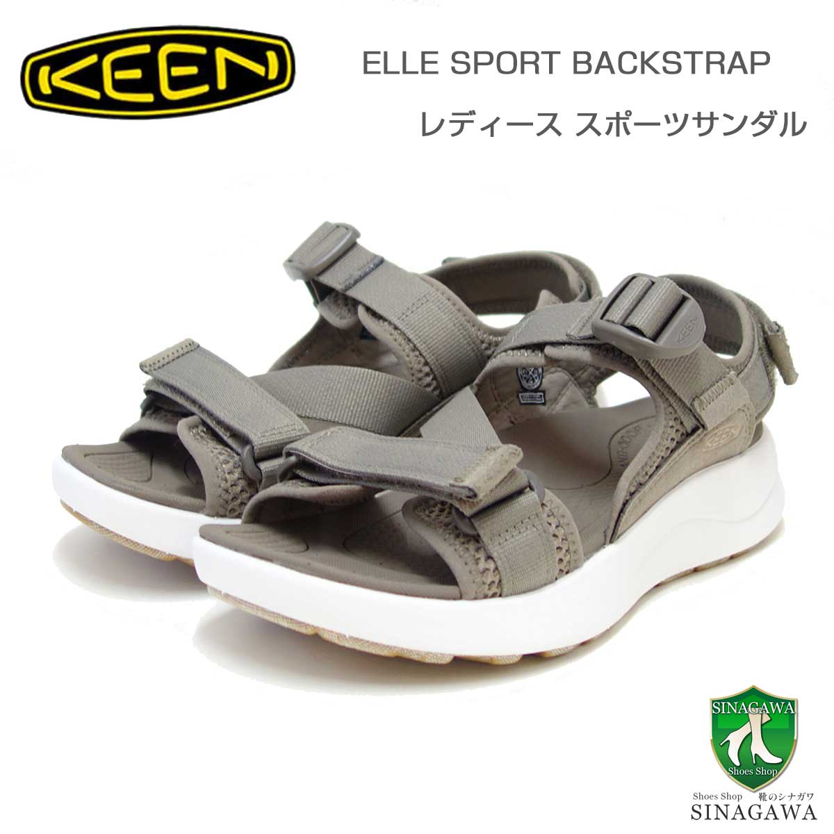 エル KEEN キーン ELLE SPORT BACKSTRAP エル スポーツ バックストラップ 1028965 （レディースサンダル）カラー：Brindle / Star White コンフォートサンダル 「靴」