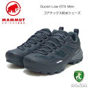 MAMMUT マムート Ducan Low GTX Men 303003521（メンズ）カラー：black-dark titanium(00288) アウトドアスニーカー ウォーキングシューズ 防水 ハイキングシューズ「靴」