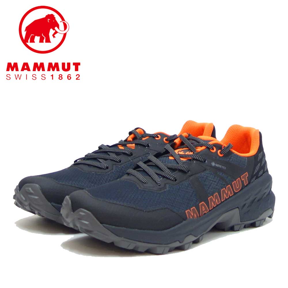 MAMMUT マムート Sertig II Low GTX Men 303004280 メンズ カラー：black-vibrant orange 00533 アウトドアスニーカー ウォーキングシューズ 防水ハイキングシューズ 靴 