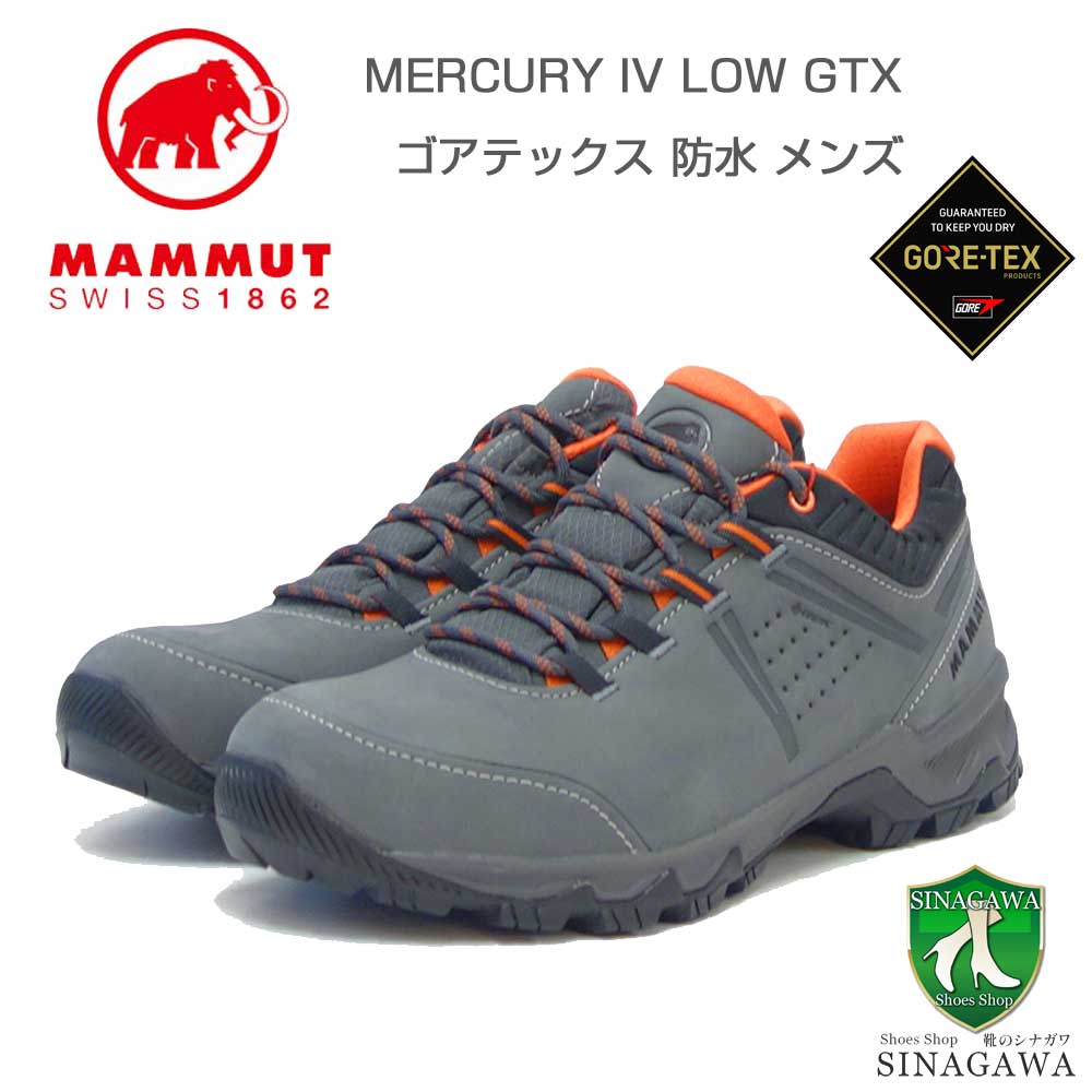 MAMMUT マムート Mercury IV Low GTX Men 303004700（メンズ）カラー：titanium-hot red(00667) アウトドアスニーカー ウォーキングシューズ 防水ハイキングシューズ「靴」