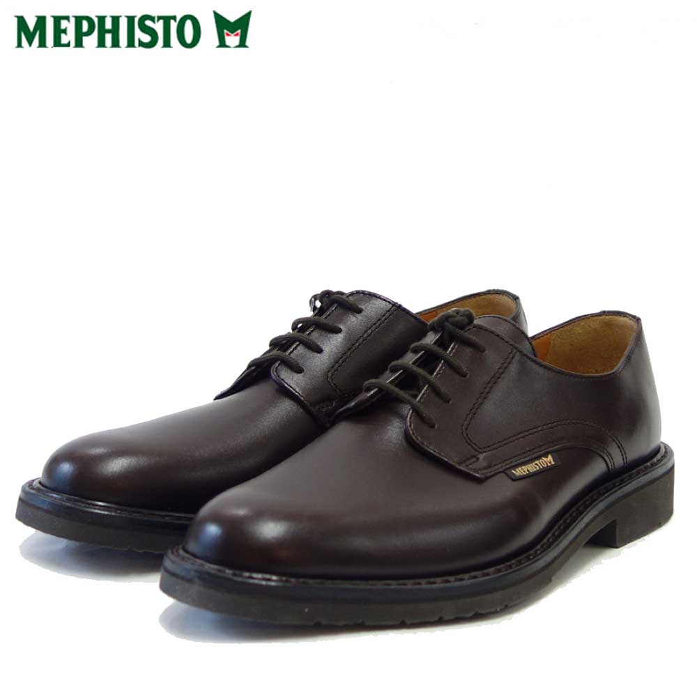 楽天靴のシナガワメフィスト MEPHISTO MARLON（マーロン）ダークブラウン （フランス製） グッドイヤー 天然皮革 プレーントゥ ビジネスシューズ（メンズ） 「靴」 正規品 快適靴 旅行