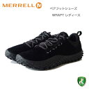 メレル MERRELL メレル ラプト WRAPT（レディース） 037754 ブラック ベアフットシューズ ローカット ハイキングモデル「靴」