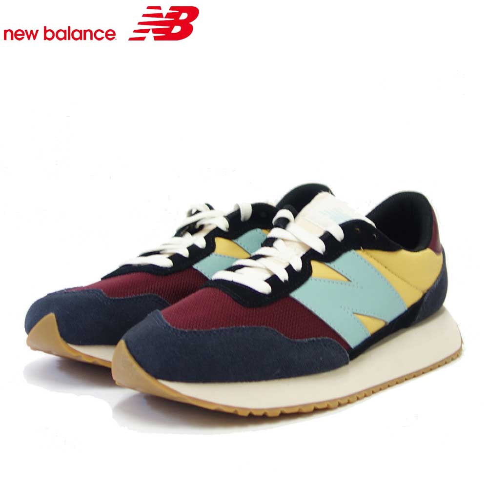 new balance ニューバランス MS237 HG1 イエロー／ブルー （メンズ）スニーカー クラシックランニングシューズ 「靴」