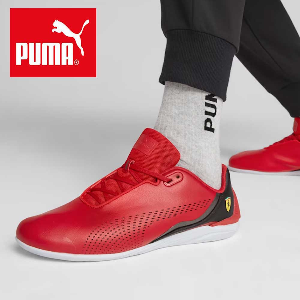 プーマ PUMA フェラーリ DRIFT CAT DECIMA 30719308 レッド （メンズ）人工皮革 ローカット レースアップ メンズスニーカー ドライビングシューズ「靴」