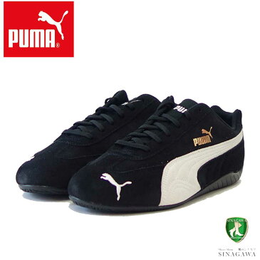 プーマ PUMA スピードキャット LS 38017301 ブラック／プーマホワイト （ユニセックス）スエードレザー ローカット レースアップ メンズスニーカー ドライビングシューズ「靴」