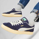 プーマ PUMA スウェード ヴィンテージ THE NEVERWORN II 39483201 PUMA Navy-Light Straw（メンズ）スエードレザー ローカット スニーカー ウォーキング「靴」