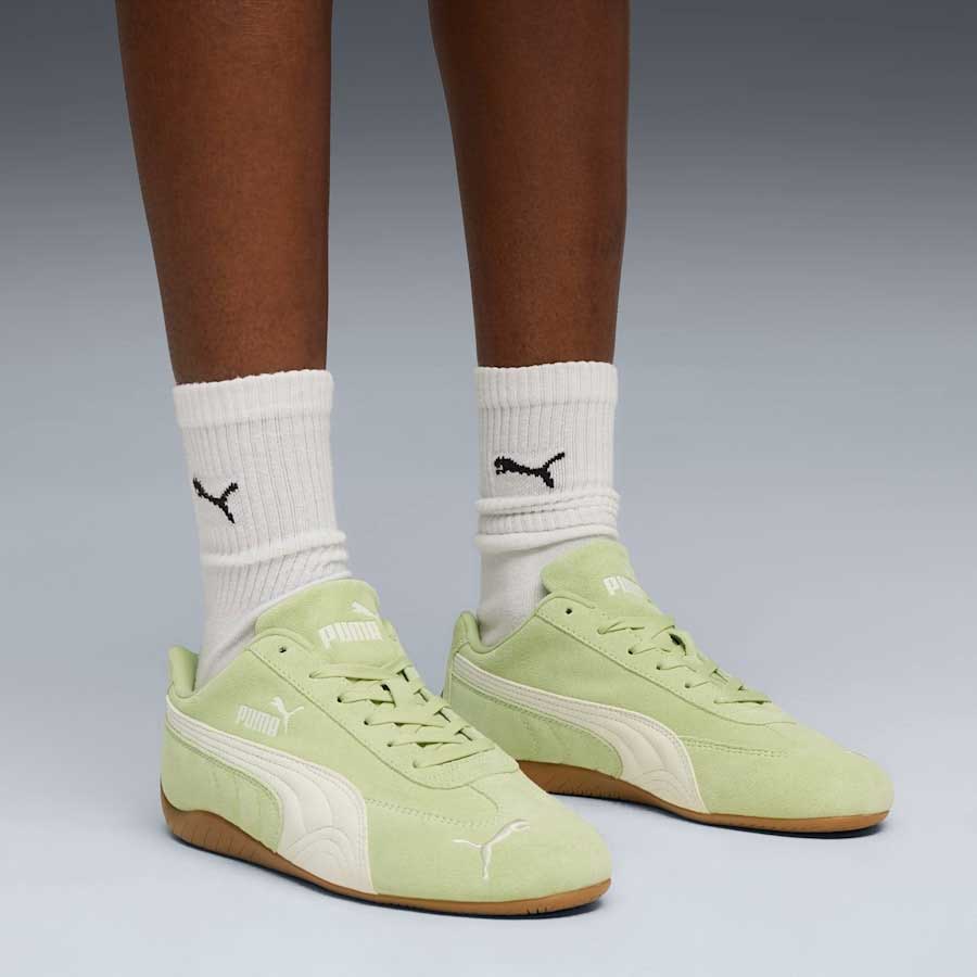 プーマ PUMA スピードキャット OG 39884648 Pistachio Green-Warm White（レディース）スエード 天然皮革 ローカット スニーカー ストリート カジュアル「靴」