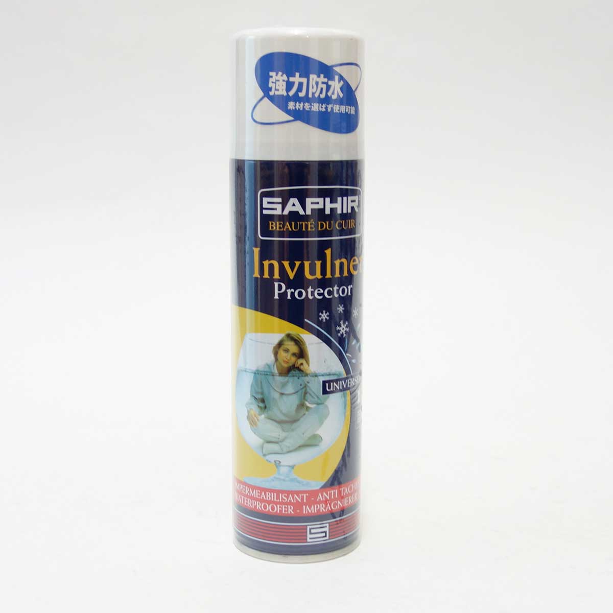 フッ素配合防水スプレー SAPHIR サフィール ウォータープルーフスプレー250ml 起毛革や布地、すべての防水(テックス)素材にも靴 シューズ
