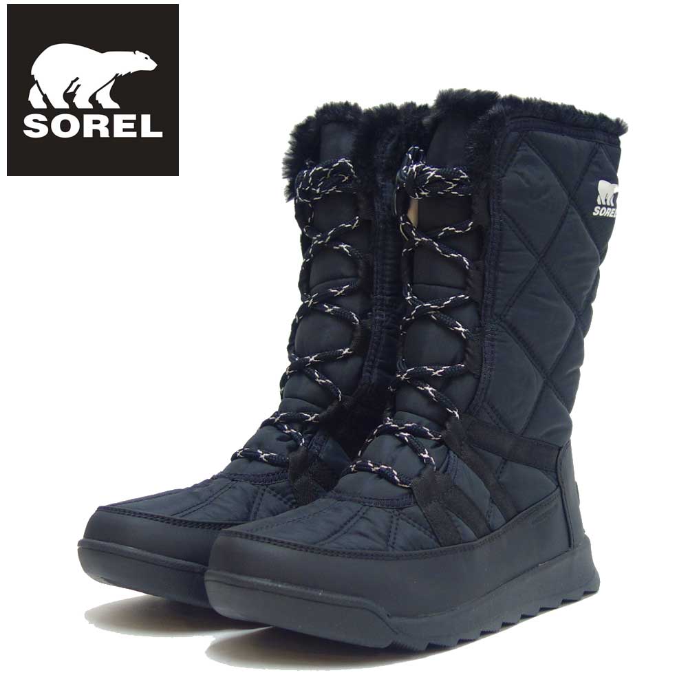 ソレル ブーツ レディース ソレル SOREL NL 3823（レディース） ウィットニー ツー トールレース：ブラック (010) 防水ブーツ ラバーソール 全天候型 ハーフブーツ「靴」