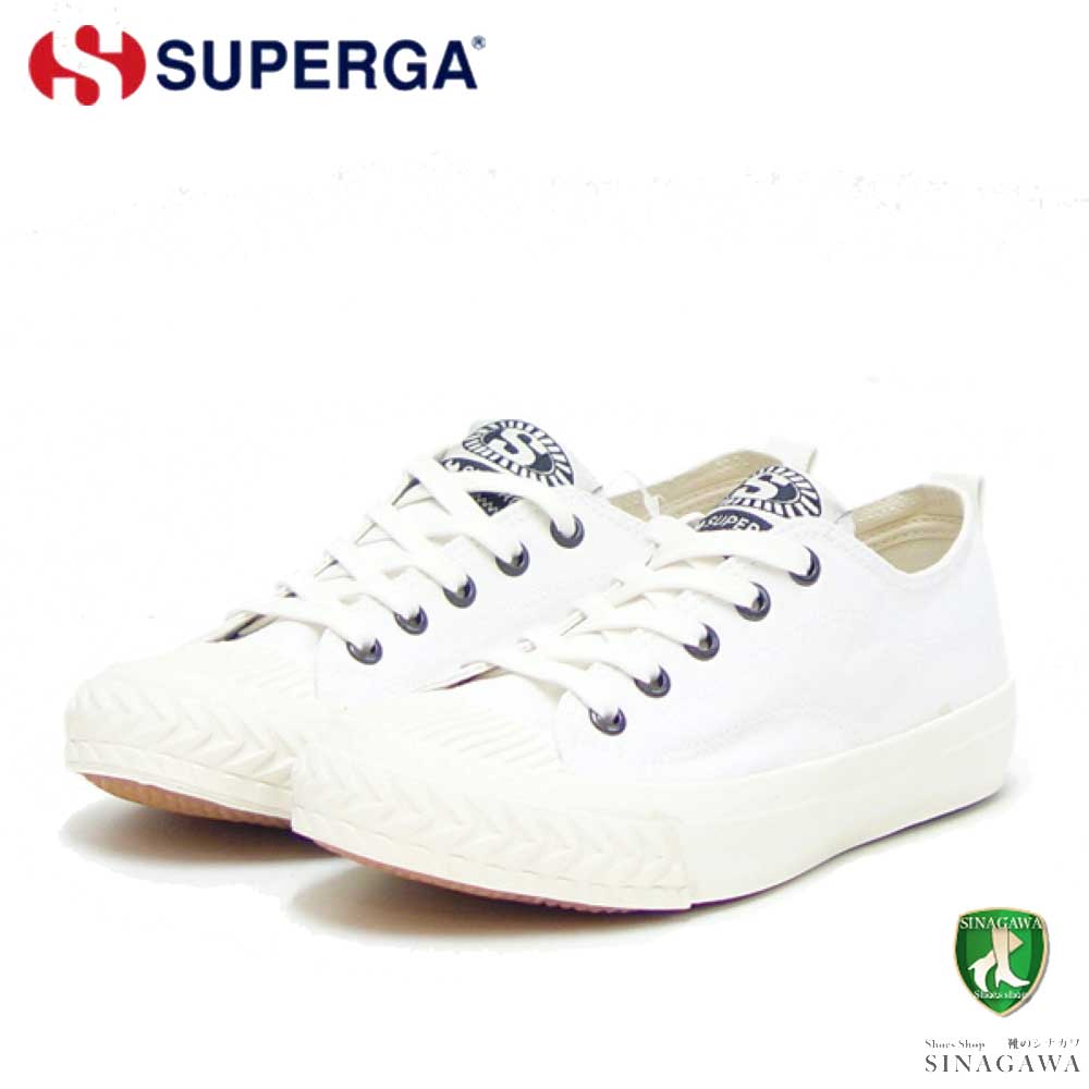 スペルガ スニーカー メンズ スペルガ SUPERGA 289-COLLEGE（ユニセックス）ホワイト (2a1115dwabe) ナチュラル キャンバス スニーカー レディース メンズ シューズ 「靴」