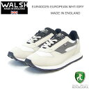 WALSH ウォルシュ EUR 40025（ユニセックス） European カラー：ホワイト／グレー（英国製） ヌバック＆人工繊維＆PVCのランニングスニーカー 「靴」