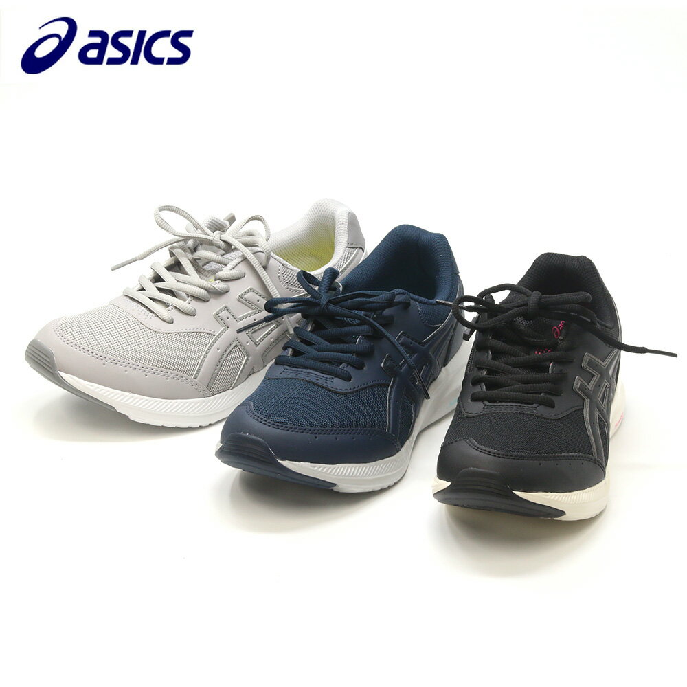 アシックス スニーカー asics 1292A054 ウェルネスウォーカー ゲルファンウォーカー ウォーキングシューズ レディース 紐タイプ ファスナー付き ブラック グレー ネイビーブルー 22.5cm-25.0cm アシックス商事 シューズクラブC ネットショッピング