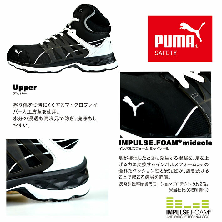 安全靴 PUMA プーマ メンズ スニーカー シューズ セーフティーシューズ ブランド 送料無料 ヴェロシティ2.0 Y_KO Y_YU 633-420 プレゼント ギフト