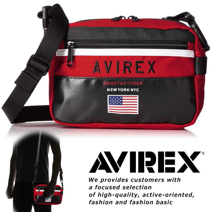 AVIREX ショルダーバッグ サコッシュ メンズ AX2005 7987207 アヴィレックス ブランド 正規品 アビレックス バッグ カバン ウエストバッグ