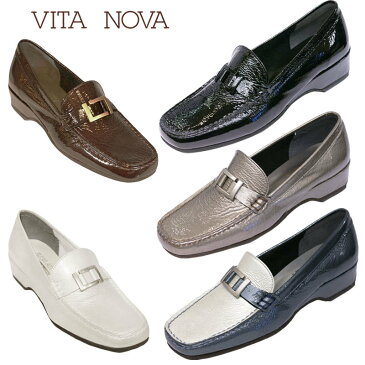 【送料無料】《VITA NOVA　ヴィタノーバ》　9924 新しいライフスタイルを提案するレディースシューズ・ブランドゆったり幅のEEE 定番の人気ローファーシューズです