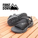 【送料無料】【SALE!!】FIRST DOWN ファーストダウン FDW 00319 サマーサンダル ブラック メンズ スポーツサンダル アウトドア ユニセッ...