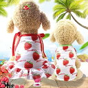 ペット用品 ペット かわいい 可愛い (XS~XXL) イチゴ柄タンクトップ フルーツ柄タンクトップ メッシュ タンクトップ 猫 犬 スカート 春夏用 犬の服 ...