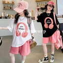 スポーツウェア ショートパンツ 半袖 綿 tシャツ 女の子 子供服 赤ちゃん ジュニア 上下セット ジャージ ベビー服 服 キッ姉妹