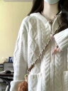 ケーブルニット 編み込み 厚手 かわいい シンプル カジュアル ラフ 秋 冬 学生 通学 デート お出かけ 暖かい 【送料無料】普段使い(4)