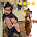 66/73/80/90 おもしろ 記念撮影 新生児 出産祝い 赤ちゃん ベビー服 帽子付き 変身 キャラクター 赤ちゃん 長袖 新生児 耳付きねずみ 着ぐるみ 可愛い 動物 秋服 ネズミ 女の子 男の子 フード付き カバーオール ロンパース ベビー服 子供 仮装 コスプレ ハロウィン