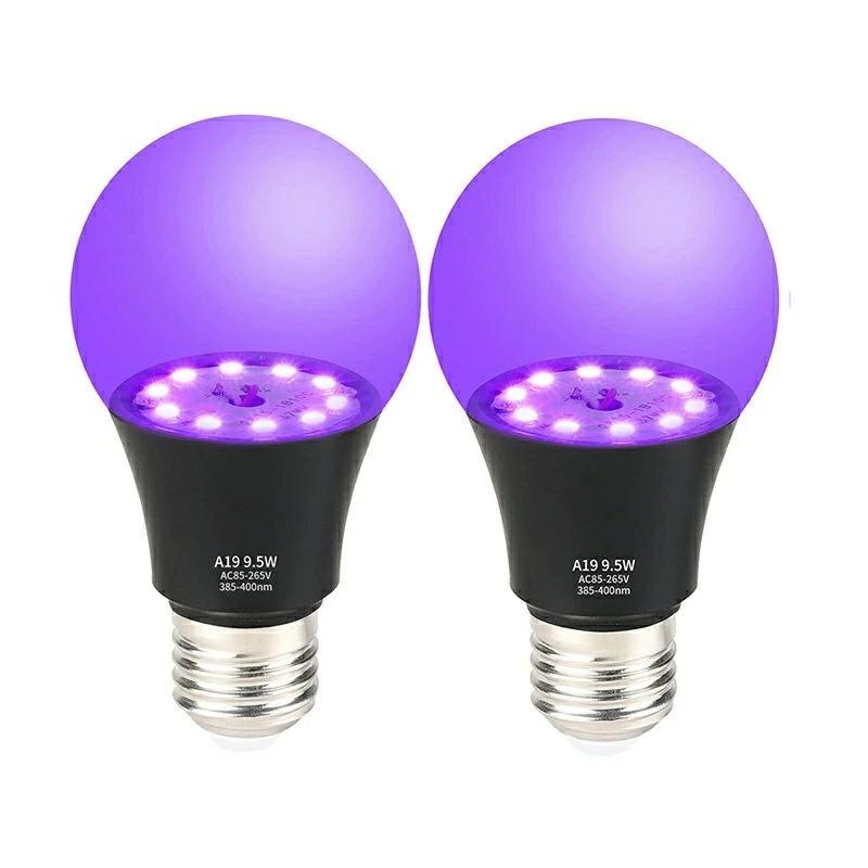 ָ ָᥤ ߥ͡ ơ  ѡƥ 뺧 LED 385nm E26 9.5W UV糰ŵ LED֥...