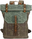 A) : Size Bronze : (Color 男性用トラベルバッグ レトロなメンズキャンバスバッグファッションレジャー旅行学生スクールバッグオイルワックス防水バックパック(4)