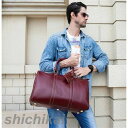 ホ 45cm 2泊 出張 旅行 帰省 旅行鞄 赤 トラベルバッグ レッド 光沢 牛革 レディース 本革 メンズ 2way 大容量 男女兼用 レザー