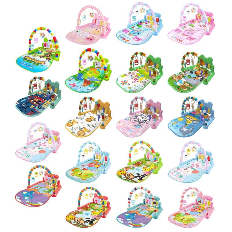 新生児用感覚玩具 ベビーアクティビティマット 運動能力 多機能ピアノジム 幼児用プレイピアノマット