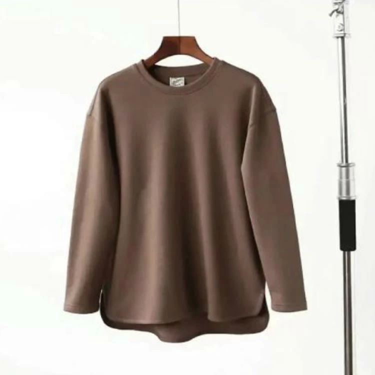 3XL ビッグシルエット Tシャツ L トップス ストリート アメカジ ゆったり カットソー 無地 メンズ 長袖tシャツ