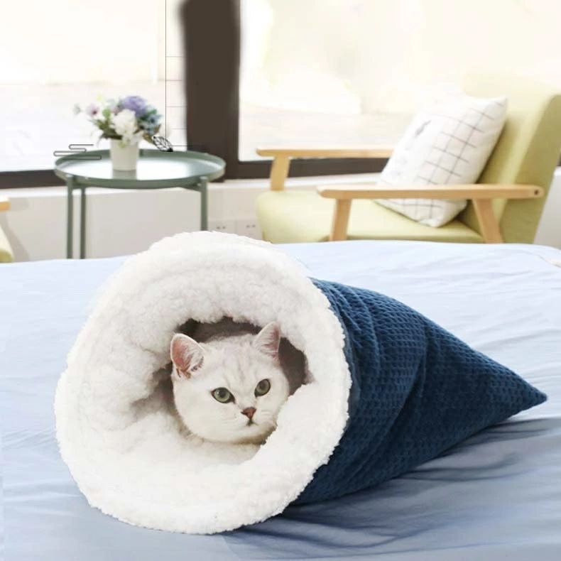 楽天shoesluxおしゃれ 保温防寒 ペット用品 ペット用寝袋 犬用ベッド キャットハウス ネコベッド マット ペット 小型犬用 猫用 ペットハウス クッション 布団 犬 猫 春夏秋冬 ふわふわ 洗える
